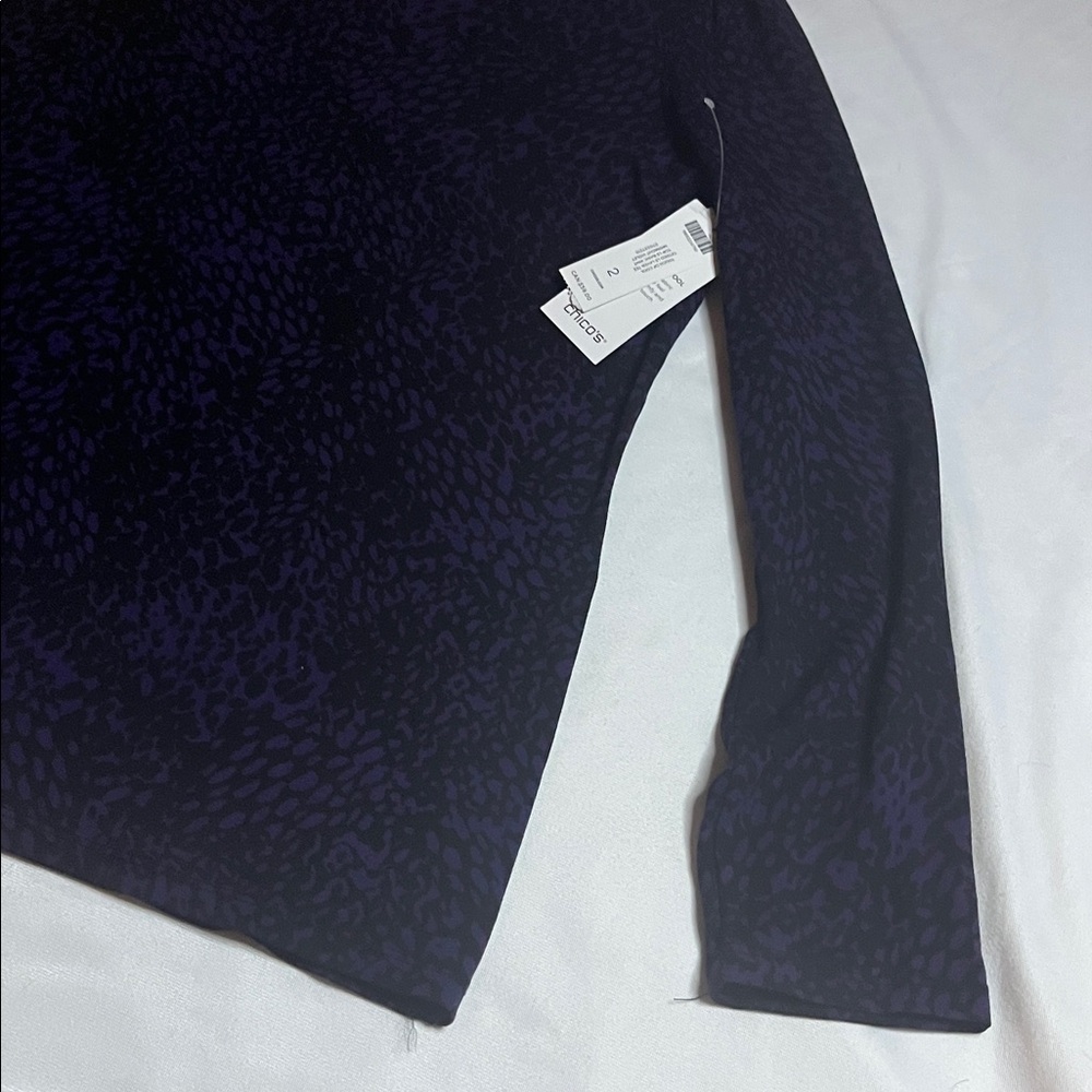 NWT Chico’s Long Sleeved Layer Tee - Picture 5 of 12